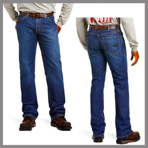 NWT Men's ARIAT Work FR M4 Relaxed Boot Cut Jean 34 X 34